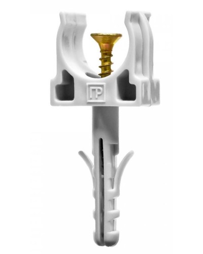 Крепеж-клипса с дюбелем и саморезом серая д16 (100шт/1500шт уп/кор) Промрукав (PR13.0215) в Хабаровске Крепеж: Дюбели, шурупы, саморезы Pintop.ru