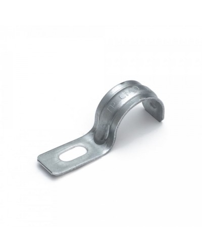 Скоба металлическая однолапковая усиленная противопожарная СМОУ d19-20 мм (100 шт/уп) Промрукав (PR13.02401) в Хабаровске Держатели, клипсы, скобы Pintop.ru