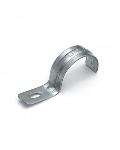 Скоба метал. однолапковая усиленная противопожарная СМОУ d31-32 мм (50шт/600шт уп/кор) Промрукав (PR13.02404) в Хабаровске Держатели, клипсы, скобы Pintop.ru