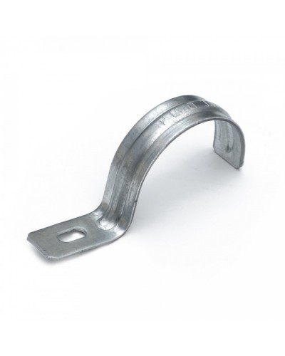 Скоба металлическая однолапковая усиленная противопожарная СМОУ d38-40 мм (50 шт/уп) Промрукав (PR13.02405) в Хабаровске Держатели, клипсы, скобы Pintop.ru