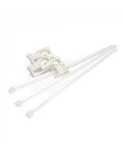 Комплекты крепления площадка для прямого монтажа белая со стяжкой 3,6х150 мм (100 шт) Промрукав (PR13.02514) в Хабаровске Аксессуары для кабель-канала Pintop.ru