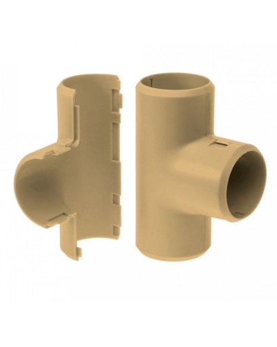 Тройник разборный сосна д32 (1шт/200шт уп/кор) Промрукав (PR13.0254) в Хабаровске Повороты, муфты, тройники Pintop.ru