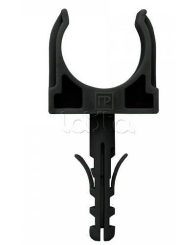 Крепеж-клипса с дюбелем черная д32 в малой упаковке (10шт/450шт уп/кор) Промрукав (PR13.0306) в Хабаровске Держатели, клипсы, скобы Pintop.ru