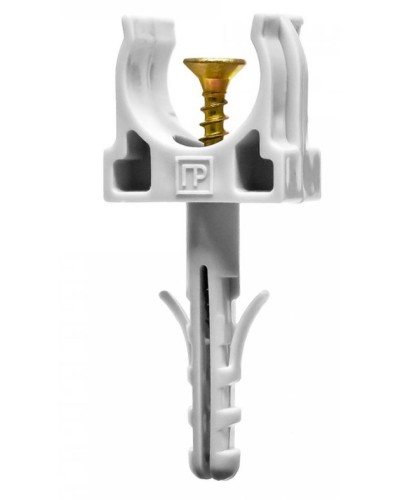 Крепеж-клипса с дюбелем и саморезом серая д16 в малой упаковке (10шт/900шт уп/кор) Промрукав (PR13.0307) в Хабаровске Крепеж: Дюбели, шурупы, саморезы Pintop.ru