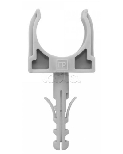 Крепеж-клипса с дюбелем серая д16 в малой упаковке (10шт/900шт уп/кор) Промрукав (PR13.0315) в Хабаровске Держатели, клипсы, скобы Pintop.ru