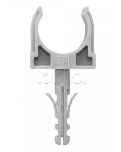 Крепеж-клипса с дюбелем серая д32 в малой упаковке (10шт/450шт уп/кор) Промрукав (PR13.0318) в Хабаровске Крепеж: Дюбели, шурупы, саморезы Pintop.ru