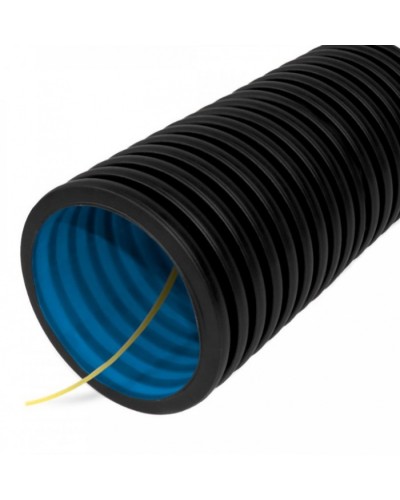 Труба гофрированная двустенная ПНД гибкая тип 450 (SN9) с/з черная д125 (50м/уп) Промрукав (PR15.0145) в Хабаровске Труба гофрированная Pintop.ru