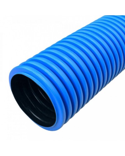 Труба гофрированная двустенная ПНД жесткая тип 450 (SN6) синяя д200 5,7м (11,4м/уп) Промрукав (PR15.0211) в Хабаровске Труба гофрированная Pintop.ru