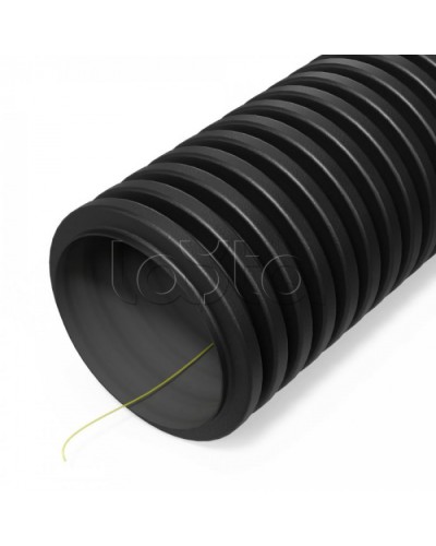 Труба гофр двустенная ПНД гибкая тип 450 (SN29) ст к ультраф с/з черная d40 мм (50м/уп) Промрукав (PR15.0319) в Хабаровске Труба гофрированная Pintop.ru