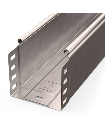 Лоток неперфорированный Стандарт INOX (AISI 409) 100х100х3000 (0,7 мм) (6 м/уп) Промрукав (PR16.2388) в Хабаровске Кабельные лотки Pintop.ru