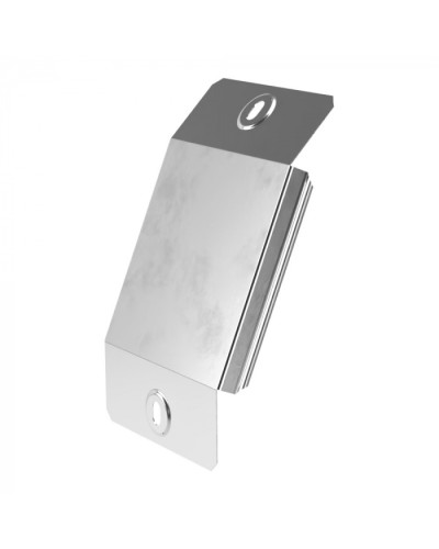 Крышка угла вертикального внешнего 45 градусов Стандарт INOX (AISI 304) 100 Промрукав (PR16.2920) в Хабаровске Аксессуары для лотков Pintop.ru