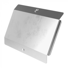 Крышка угла вертикального внешнего 45 градусов Стандарт INOX (AISI 304) 400 Промрукав (PR16.2924)