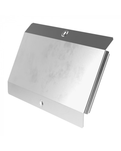 Крышка угла вертикального внешнего 45 градусов Стандарт INOX (AISI 304) 400 Промрукав (PR16.2924) в Хабаровске Аксессуары для лотков Pintop.ru