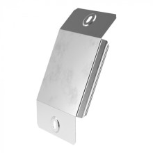 Крышка угла вертикального внешнего 90 градусов Стандарт INOX (AISI 304) 100 Промрукав (PR16.3010)