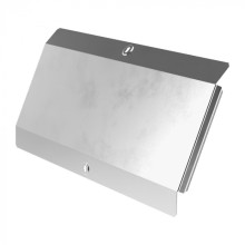 Крышка угла вертикального внешнего 90 градусов Стандарт INOX (AISI 304) 500 Промрукав (PR16.3015)