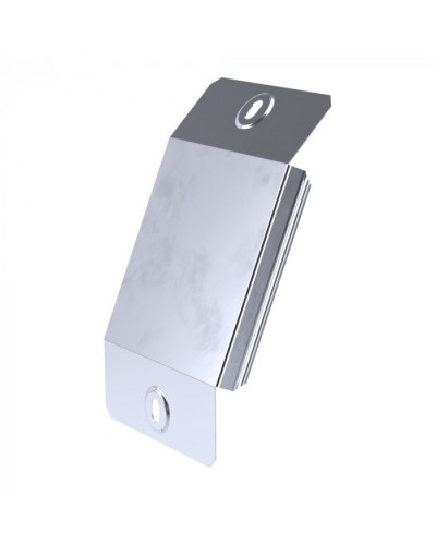 Крышка угла вертикального внешнего 90 градусов Стандарт INOX (AISI 316) 100 Промрукав (PR16.3040) в Хабаровске Аксессуары для лотков Pintop.ru