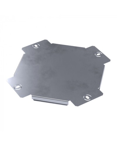 Крышка ответвителя Х-образного Стандарт INOX (AISI 316) 100 Промрукав (PR16.3224) в Хабаровске Аксессуары для лотков Pintop.ru