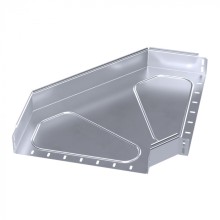 Угол горизонтальный 90 градусов Стандарт INOX (AISI 316) 400х80 Промрукав (PR16.3537)