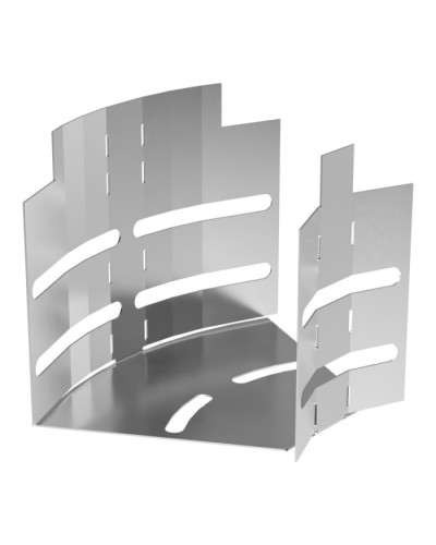 Угол горизонтальный изменяемый 0-45 градусов Стандарт INOX (AISI 304) 100х100 Промрукав (PR16.3586) в Хабаровске Аксессуары для лотков Pintop.ru