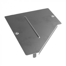 Крышка переходника левого Стандарт INOX (AISI 304) 400х200 Промрукав (PR16.4303)