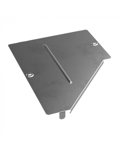 Крышка переходника левого Стандарт INOX (AISI 304) 400х200 Промрукав (PR16.4303) в Хабаровске Аксессуары для лотков Pintop.ru