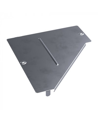 Крышка переходника левого Стандарт INOX (AISI 316) 400х150 Промрукав (PR16.5582) в Хабаровске Аксессуары для лотков Pintop.ru