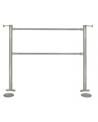 Стойка стационарная Ростов-Дон ОБ1/2-1 у (Хром) в Хабаровске Ограждения Pintop.ru