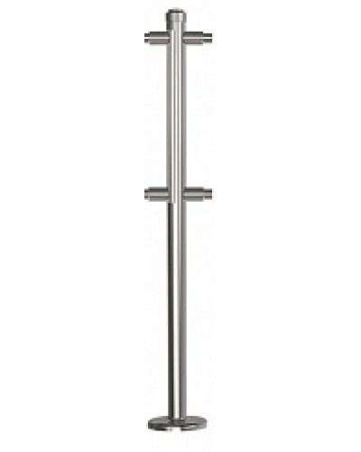 Стойка стационарная хромированная Ростов-Дон ОБ1/2-2-180 ХРОМ в Хабаровске Ограждения Pintop.ru