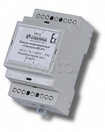 Барьер искрозащиты для цепей питания Спектрон-ИБ-01 в Хабаровске Устройства защиты операционных процессоров (ОПС) Pintop.ru