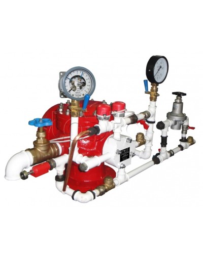 Узел управления спринклерный воздушный в комплекте с акселератором Спецавтоматика УУ-С100/1,6В3-ВФ.О4-01 в Хабаровске Устройства пуска водяного пожаротушения Pintop.ru