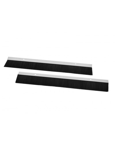 Щеточный ввод для шкафов универсальный, высота ворса 75 мм, длина 2м ЦМО (КВ-Щ-75.2000-9005) в Хабаровске Аксессуары для стоек и шкафов Pintop.ru