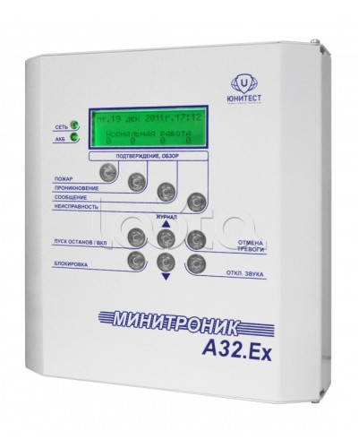 Прибор адресно-аналоговый приемно-контрольный охранно-пожарный и управления взрывозащищенный Юнитест Минитроник А32.Ех в Хабаровске Системы охраны взрывоопасных объектов Pintop.ru