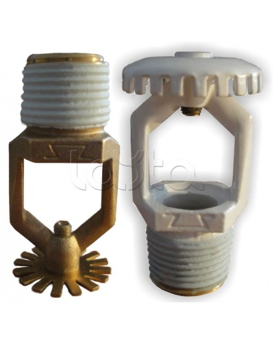 Ороситель дренчерный водяной и пенный Спецавтоматика ДУО0-РНд0,42-R1/2/В3-SР-К80 (белый) (RAL 9016) в Хабаровске Оросители Pintop.ru