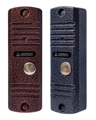 Видеопанель вызывная накладная на 1 абонента Activision AVC-105-V (медь, с видеокамерой) в Хабаровске Вызывные видеопанели малоабонентные Pintop.ru