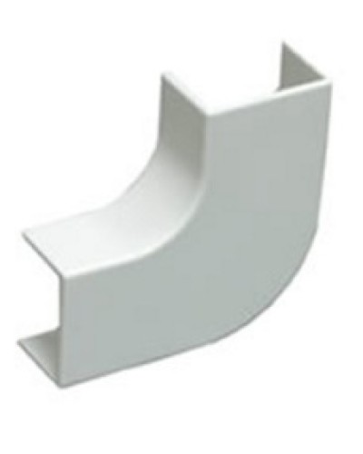 Угол плоский плавный стандарт TIA 20x10 мм Экопласт 72301R в Хабаровске Аксессуары для кабель-канала Pintop.ru