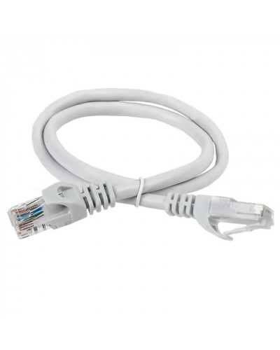 ITK Коммутационный шнур (патч-корд) кат.5Е UTP 1м серый (PC01-C5EU-1M) в Хабаровске Патчкорды (медные) Pintop.ru