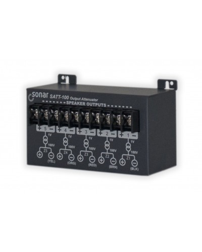 Блок аттенюаторов для настольныx усилителей Sonar SATT-100 в Хабаровске Система оповещения и трансляции Sonar Pintop.ru