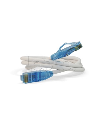 Патч-корд Hyperline PC-LPM-UTP-RJ45-RJ45-C6-3M-LSZH-WH в Хабаровске Патчкорды (медные) Pintop.ru