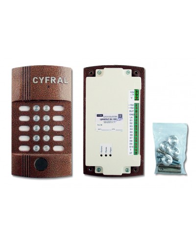 Блок вызова видеодомофона на 10 абонентов Цифрал M-10M/PVC в Хабаровске Блоки вызова многоабонентные Pintop.ru