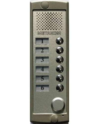 Блок вызова домофона Метаком MK6-K-RF в Хабаровске Блоки вызова многоабонентные Pintop.ru