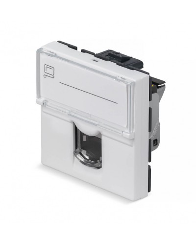 Модуль Keystone Jack RJ-45(8P8C), 180 градусов, категория 6a, экранированная Cabeus (KJ-RJ45-Cat.6a-SH-180T-FP-L-45) в Хабаровске Модули Keystone Pintop.ru