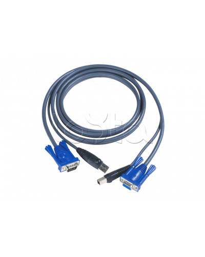 КВМ-кабель с интерфейсами USB, VGA (3м) ATEN 2L-5003U в Хабаровске Видеоусилители, Модуляторы, Делители Pintop.ru