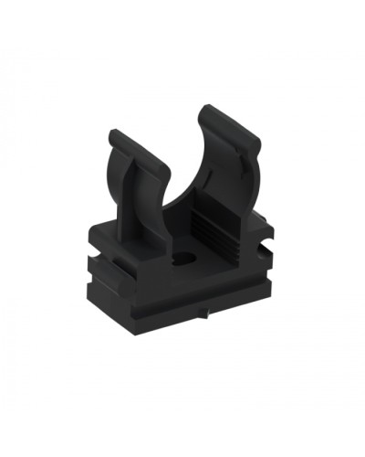 CFQ16 Держатель (клипса) для труб, для монтажного пистолета D16мм, цвет чёрный (10шт) Экопласт (41516-10BL) в Хабаровске Держатели, клипсы, скобы Pintop.ru