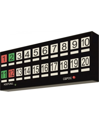 Табло отображения Hostcall MP-730W2 в Хабаровске Система оповещения и трансляции Hostcall Pintop.ru