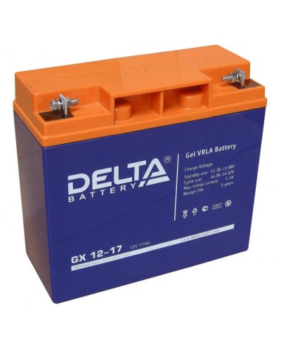 Аккумулятор свинцово-кислотный Delta GX 12-17 в Хабаровске Электротехническое оборудование Pintop.ru