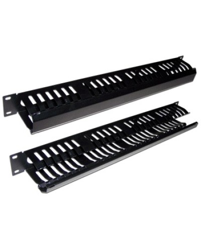 Органайзер кабельный 19 1U c крышкой на 24 порта TWT TWT-ORG/CV24-1U в Хабаровске Кабельные органайзеры Pintop.ru