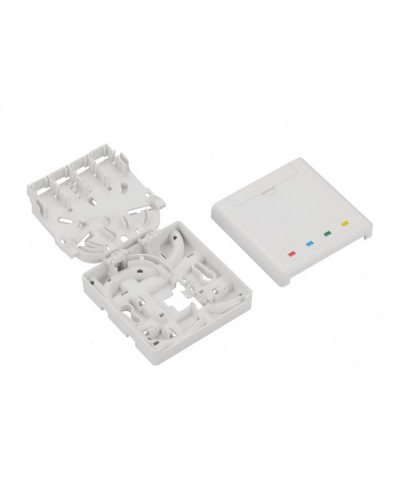 Розетка на DIN-рейку LANMASTER LAN-DRF-4SC/SB-WH в Хабаровске Аксессуары для стоек и шкафов Pintop.ru