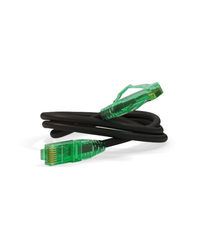 Патч-корд Hyperline PC-LPM-UTP-RJ45-RJ45-C6a-1M-LSZH-BK в Хабаровске Патчкорды (медные) Pintop.ru