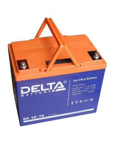 Аккумулятор свинцово-кислотный Delta GX 12-75 в Хабаровске Электротехническое оборудование Pintop.ru